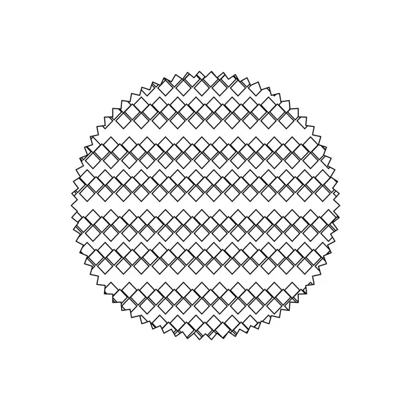 Line Cirkel Med Kreativa Bakgrundsgrafik Textur Vektorillustration — Stock vektor