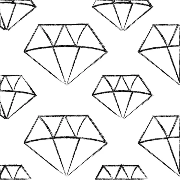 Diamant Van Edelsteen Sieraden Kostbare Geïsoleerde Themaontwerp Vectorillustratie — Stockvector