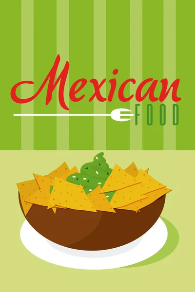 Menu Comida Mexicana Ilustração Vetorial Design Gráfico — Vetor de Stock