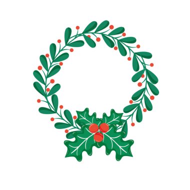 renkli rustik doğal dalları dekorasyon vektör çizim bırakır