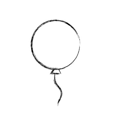 Şekil balon partisi kutlama dekorasyon tasarım vektör çizim