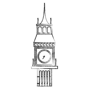 büyük ben Londra yolculuk tatil vektör çizim şekil