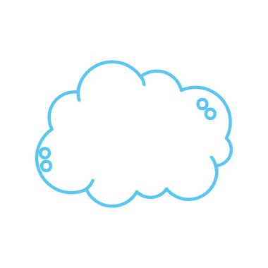 Bulut hava gökyüzü ve tema izole tasarım vektör çizim