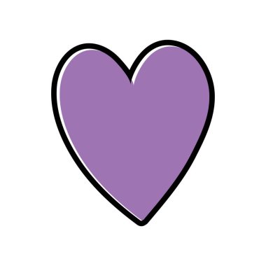 renk güzel aşk kalp romantik sembol vektör çizim için