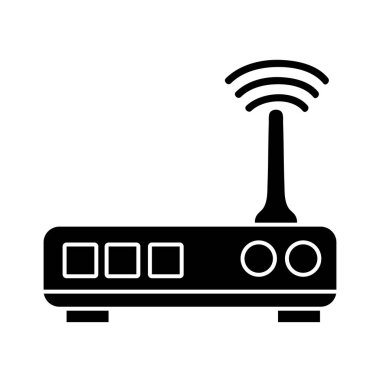 kontur yönlendirici dijital wifi teknolojisi ağ vektör çizim