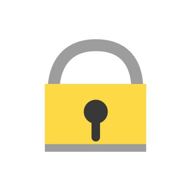 asma kilit güvenlik koruma vektör çizim nesnesi sembole