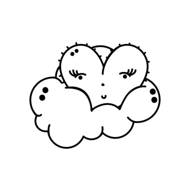 Kalp, aşk tutku ve romantik Tema izole tasarım vektör çizim