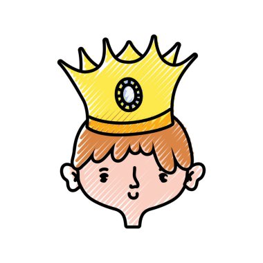 Prens royal İngiltere ve İmparatorluk Tema izole tasarım vektör çizim