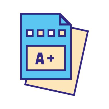 çizgi rengi eğitim yeterlilik okul sertifika üniversite vektör çizim