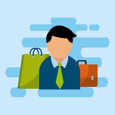 İş office öğeleri kavramı vektör çizim grafik tasarım