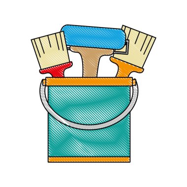 vektör çizim içinde ressam araçları ile rendelenmiş boya olabilir