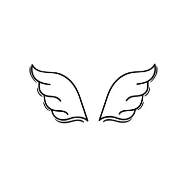 satır öğesi stil öğesi tasarlamak vektör kanatlar