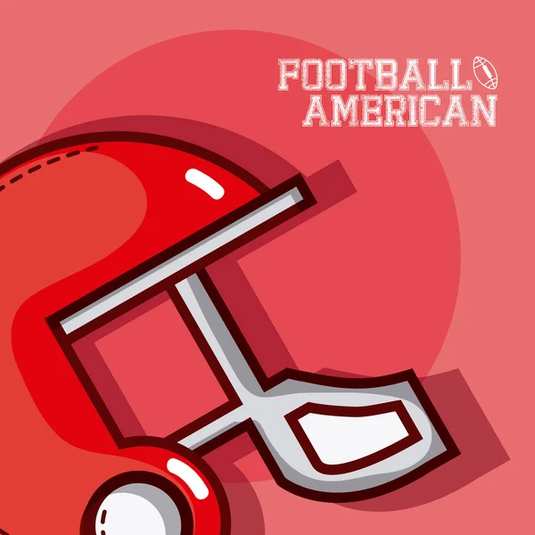 Illustration Vectorielle Casque Football Américain Design Graphique — Image vectorielle