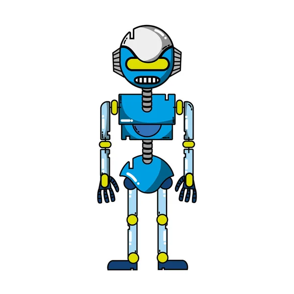 Technologie Roboter Mit Roboter Körper Design Vektor Illustration — Stockvektor