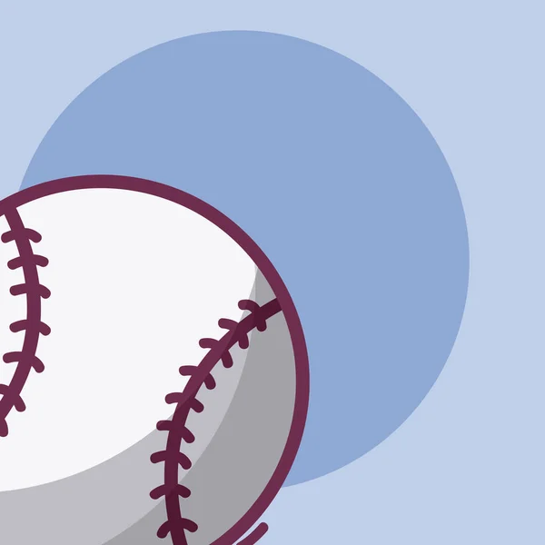 Baseball Palla Attrezzature Sportive Vettoriale Illustrazione Grafica — Vettoriale Stock