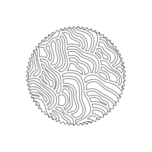 Cercle Ligne Avec Illustration Vectorielle Créative Graphique Conception Arrière Plan — Image vectorielle