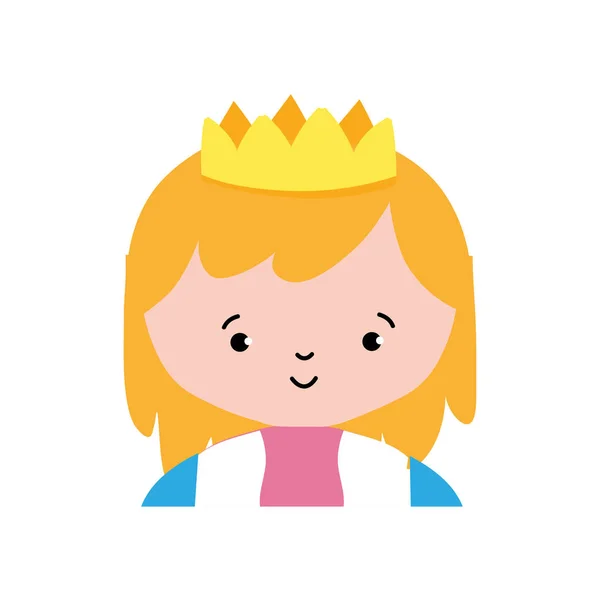 Princesse Royaume Royal Thème Impérial Conception Isolée Illustration Vectorielle — Image vectorielle