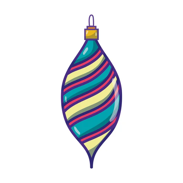 Merry Christmas Bal Decoratie Ontwerp Vetor Afbeelding — Stockvector