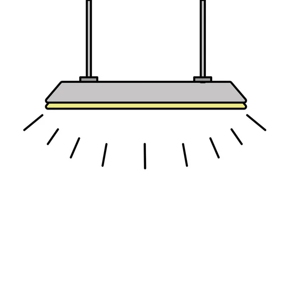 Renkli Işık Lamba Asılı Elektrik Dekorasyon Illüstrasyon Vektör — Stok Vektör