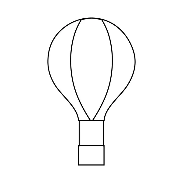 Γραμμή Αέρα Μύγα Μπαλόνι Στην Απεικόνιση Διανυσματικών Μεταφορά Ουρανό — Διανυσματικό Αρχείο