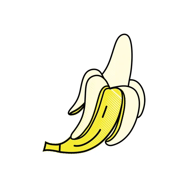 Ilustracja Wektorowa Odżywianie Owoc Tarty Pysznych Świeżych Bananów — Wektor stockowy