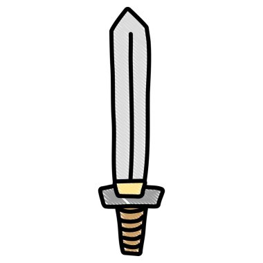 rendelenmiş videogame kılıç savaş savaş vektör çizim nesnesine