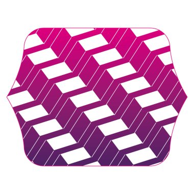 siluet dikdörtgen desen şekiller arka plan stili vektör çizim ile