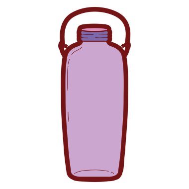 çizgi rengi uzun mason cam tel sapı vektör çizim ile