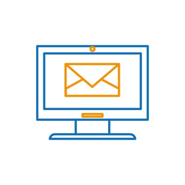 Bilgisayar aygıtı araç teknolojisi ve elektronik Tema izole tasarım vektör çizim