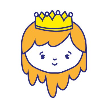 Prenses kraliyet İngiltere ve İmparatorluk Tema izole tasarım vektör çizim