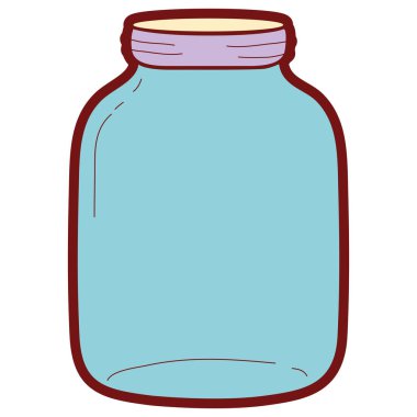 çizgi rengi uzun ve geniş mason cam vektör çizim korumak