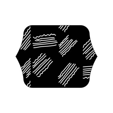 kontur çizgi quadrate geometrik grafik stili arka plan vektör çizim ile