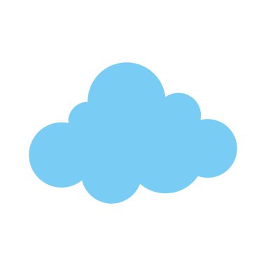 Bulut hava gökyüzü ve tema izole tasarım vektör çizim