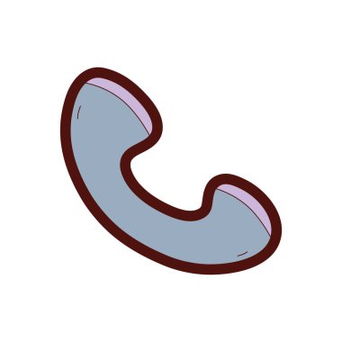 çizgi rengi telefon işareti mobil iletişim vektör çizim aramak için