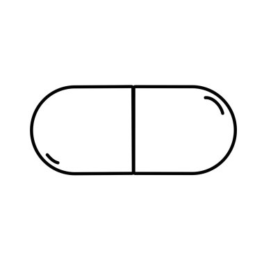 satırı ilaç hap ilaç tıbbi tedavi vektör çizim