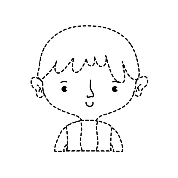 Boy Kid Childhood Little People Theme Isolated Design Vector Illustration — Stock Vector