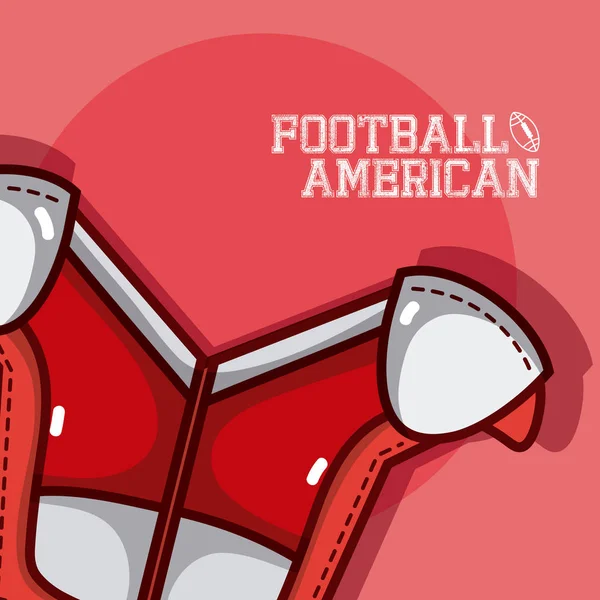 Illustration Vectorielle Armure Football Américain Graphisme — Image vectorielle