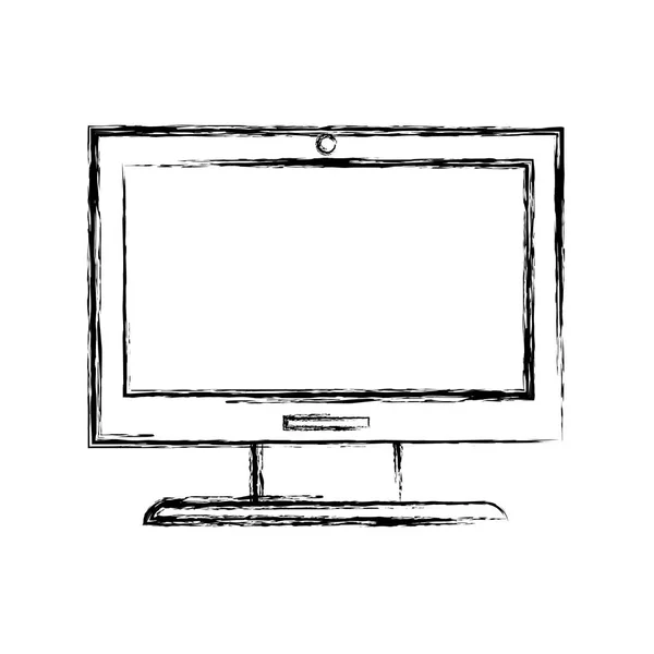 Computer Tecnologia Gadget Dispositivo Tema Elettronico Design Isolato Illustrazione Vettoriale — Vettoriale Stock