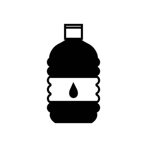 Contorno Botella Agua Para Beber Vector Líquido Saludable Ilustración — Archivo Imágenes Vectoriales