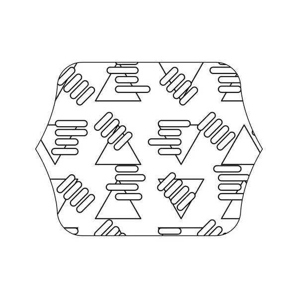 Quadrate Bord Avec Illustration Vectorielle Abstraite Fond Conception Graphique — Image vectorielle