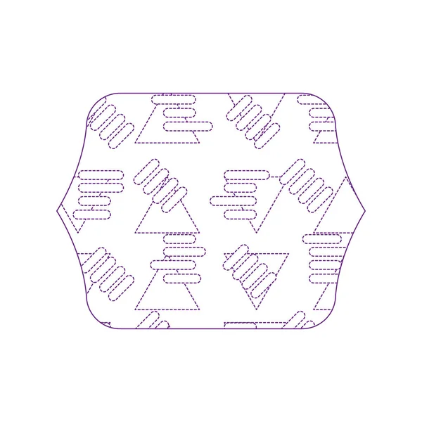 Punkt Form Quadrat Mit Abstrakter Grafik Design Hintergrund Vektorillustration — Stockvektor