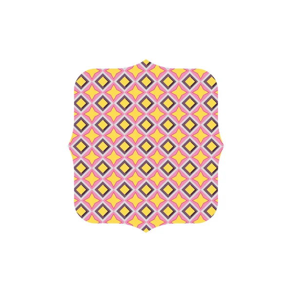 Візерунок Рамка Текстури Оздоблення Текстильна Тема Ізольований Дизайн Векторні Ілюстрації — стоковий вектор