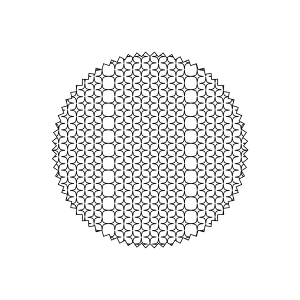 Линейный Круг Креативной Графической Иллюстрацией Стиле Фона — стоковый вектор