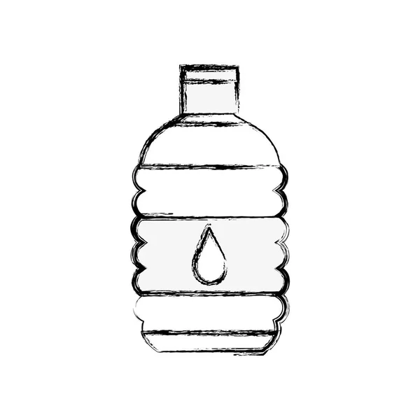 Figure Water Bottle Drink Healthy Liquid Vector Illustration — Stock Vector