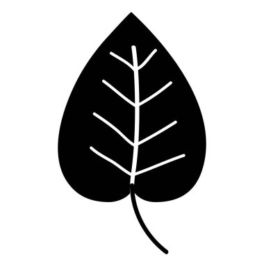 siluet tropikal doğal yaprak bitki tasarlamak vektör