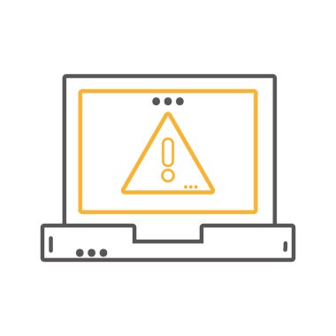 Dizüstü cihaz araç teknolojisi ve elektronik Tema izole tasarım vektör çizim