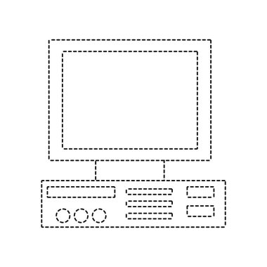 noktalı şekil bilgisayar teknoloji elektronik nesne tasarlamak vektör
