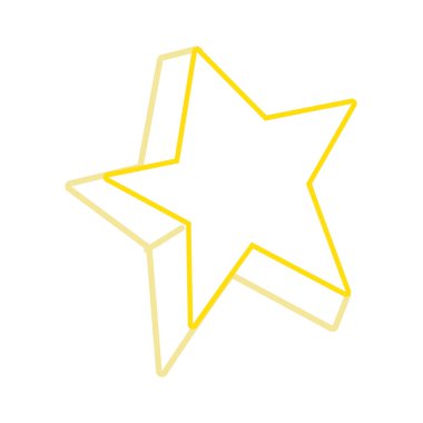 renkli sevimli parlak yıldız sanat tasarlamak vektör