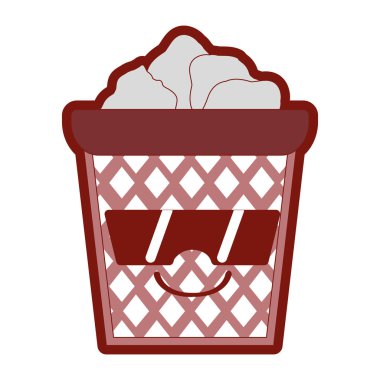 çizgi rengi mutlu kağıtları kawaii güneş gözlüğü vektör çizim ile olabilir