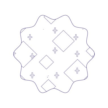 memphis geometrik arka plan vektör çizim ile noktalı şekli yıldız